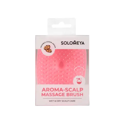 Solomeya Арома-щетка массажная для головы и мытья волос, Крамбл кукис