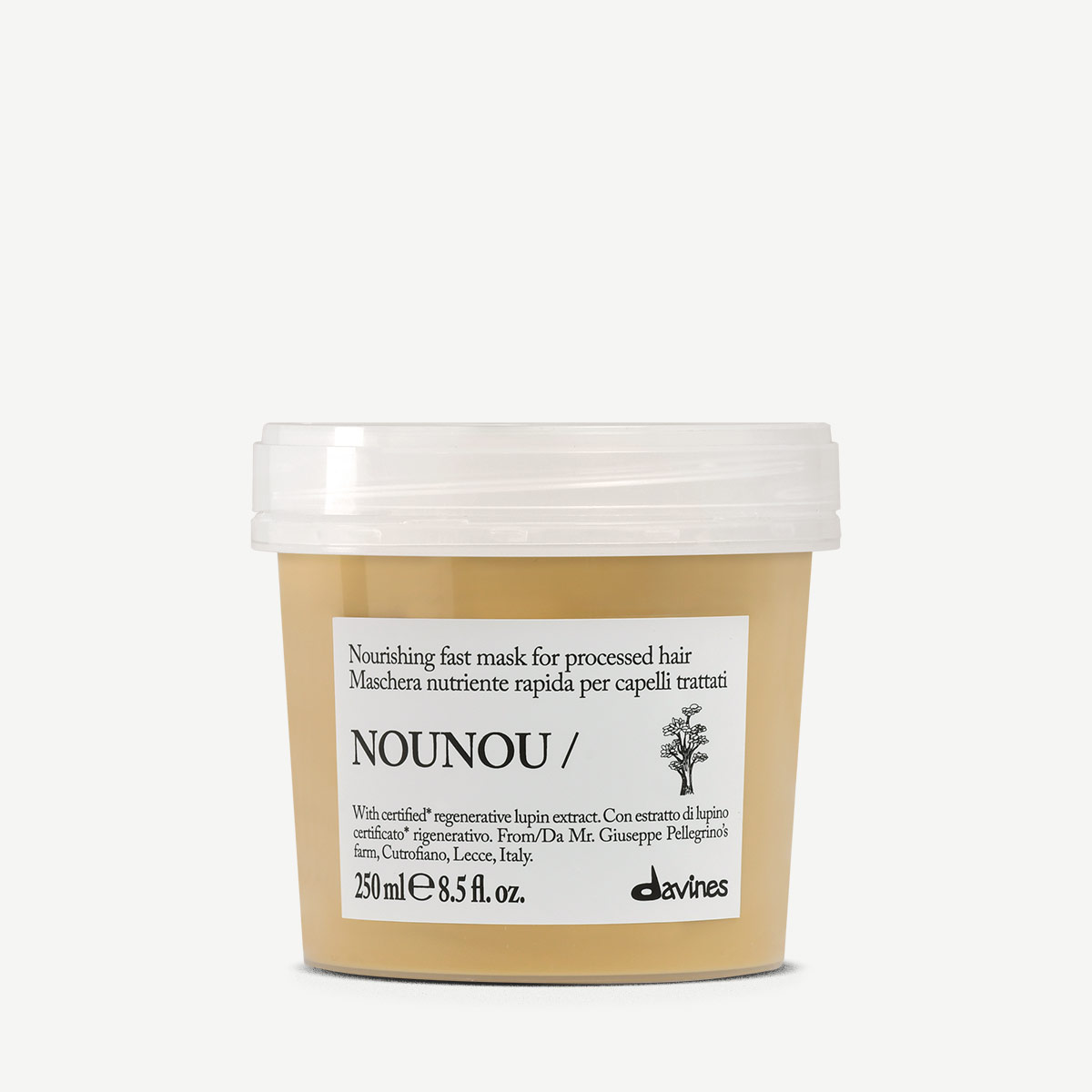 Davines. NOUNOU Питательная экпресс-маска для химически поврежденных волос 250 мл