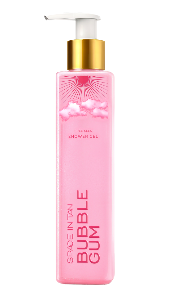 SPACE IN TAN Гель для душа с ароматом bubble gum 200 мл