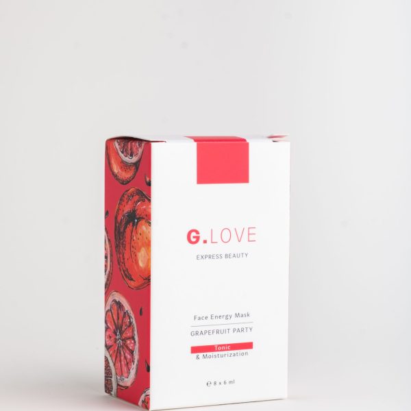 G.LOVE Маска для лица с ниацинамидом GRAPEFRUIT PARTY 8*6ml
