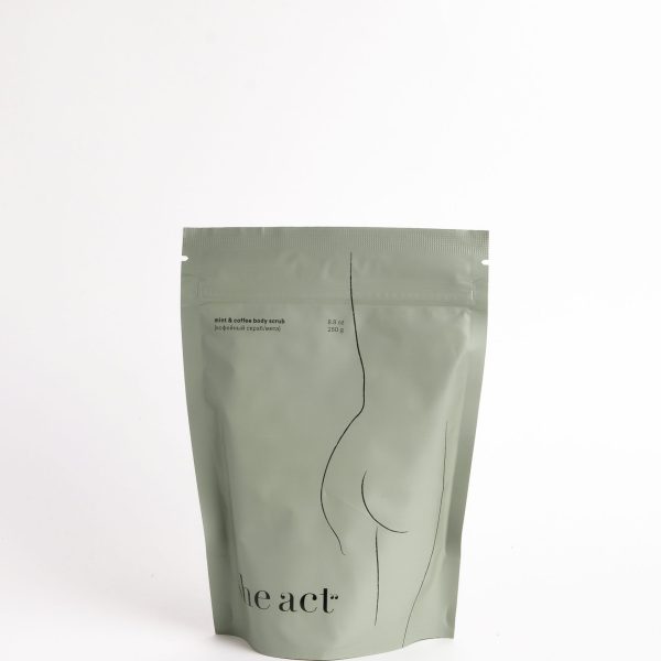 The Act Кофейный скраб для тела Мята и Лайм / Mint and lime body scrub, 250гр