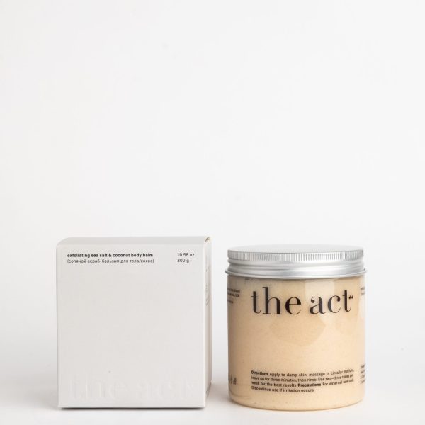 The Act Соляной скраб для тела кокос в банке