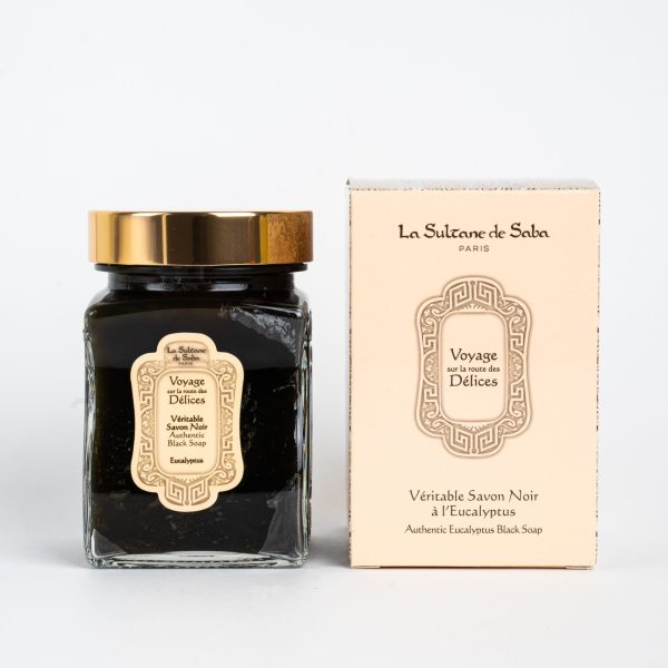 La Sultane de Saba Черное мыло для лица и тела с эвкалиптом, 300мл
