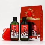 SIMALAND Подарочный набор: гель для душа, пена для ванны и мочалка