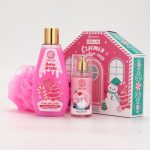 SIMALAND Подарочный набор «Счастья в Новом году», гель для душа, мочалка и мист