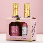 SIMALAND Подарочный набор "Love Champagne", гель для душа и соль для ванны во флаконах шампанское