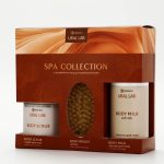 SIMALAND Подарочный SPA набор: крем для тела. скраб и щетка для сухого массажа
