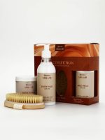 SIMALAND Подарочный SPA набор: крем для тела. скраб и щетка для сухого массажа — изображение 2