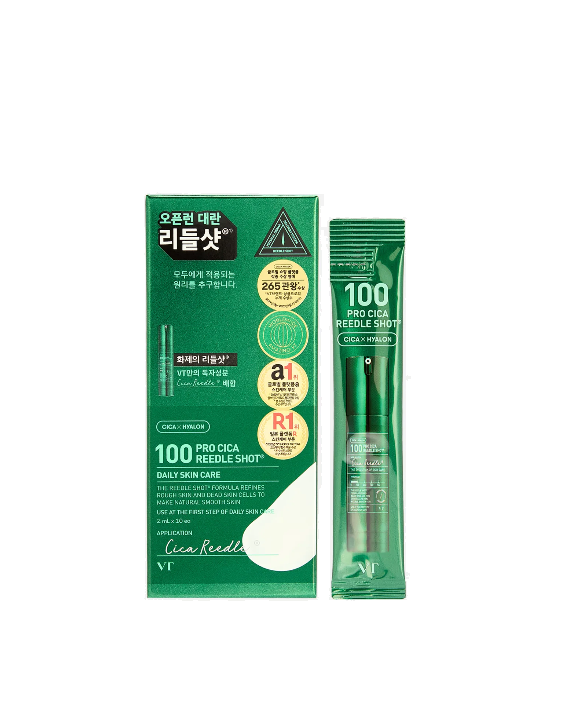 чувст VT COSMETICS Набор Бустер-сыворотка с микроиглами для чувствительной кожи, 2 мл*10 мл — изображение 1